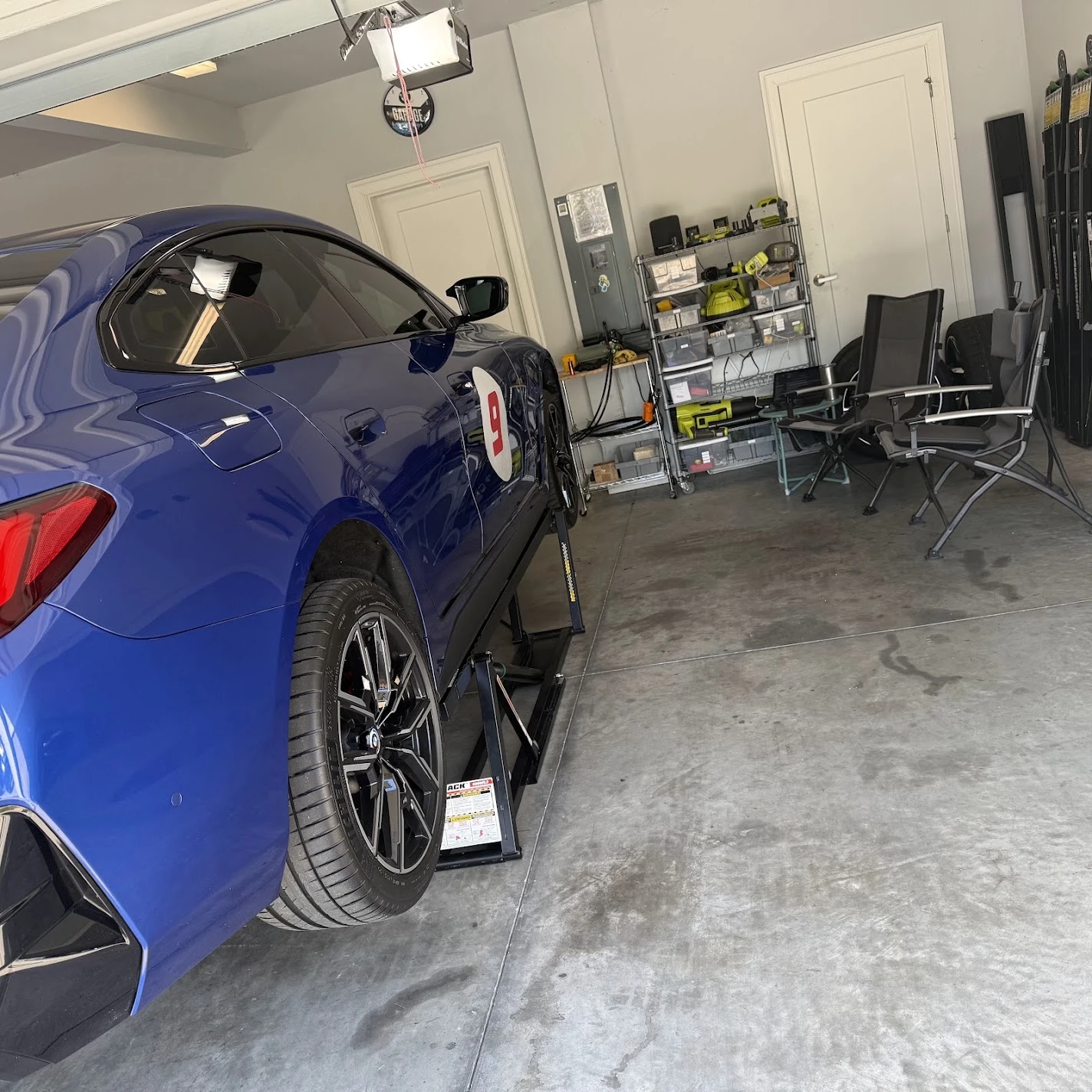 Tire work on the QuickJack