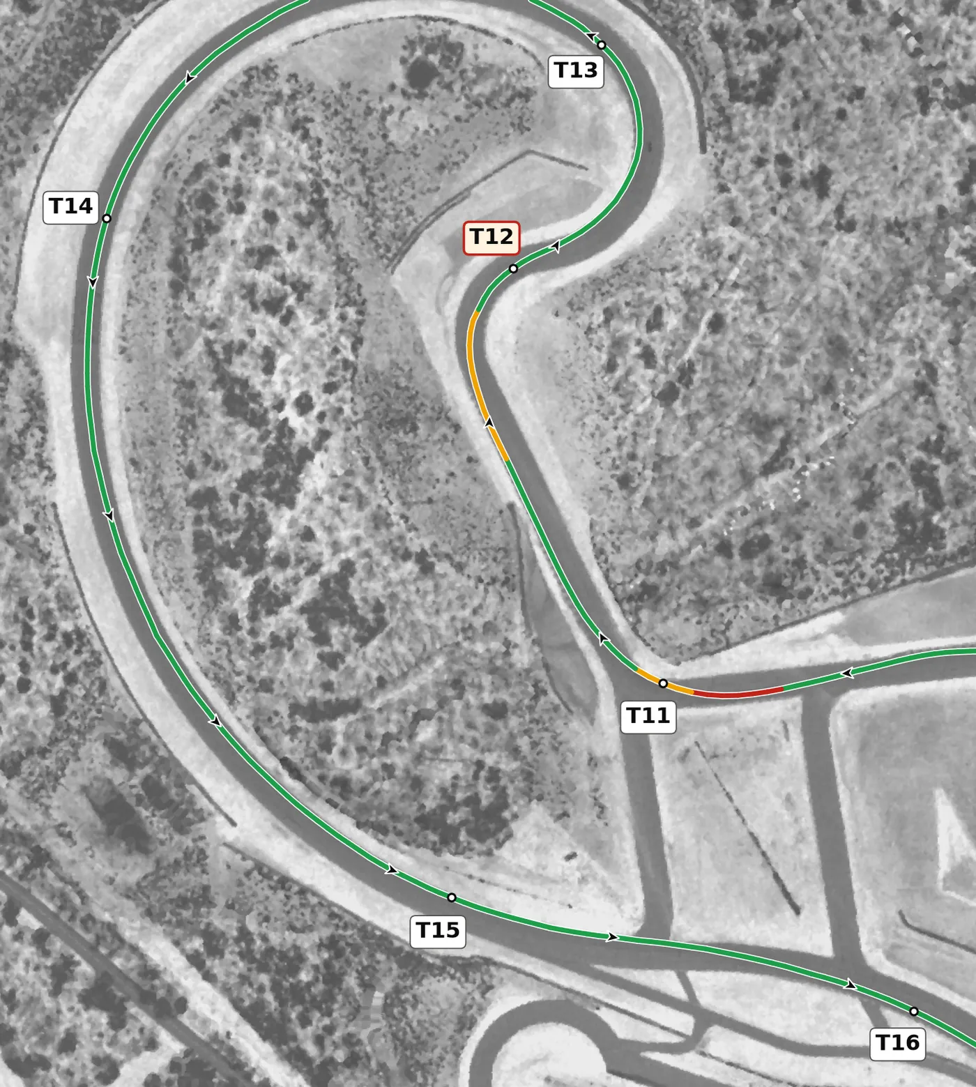 Atlanta MP T15 race line close-up