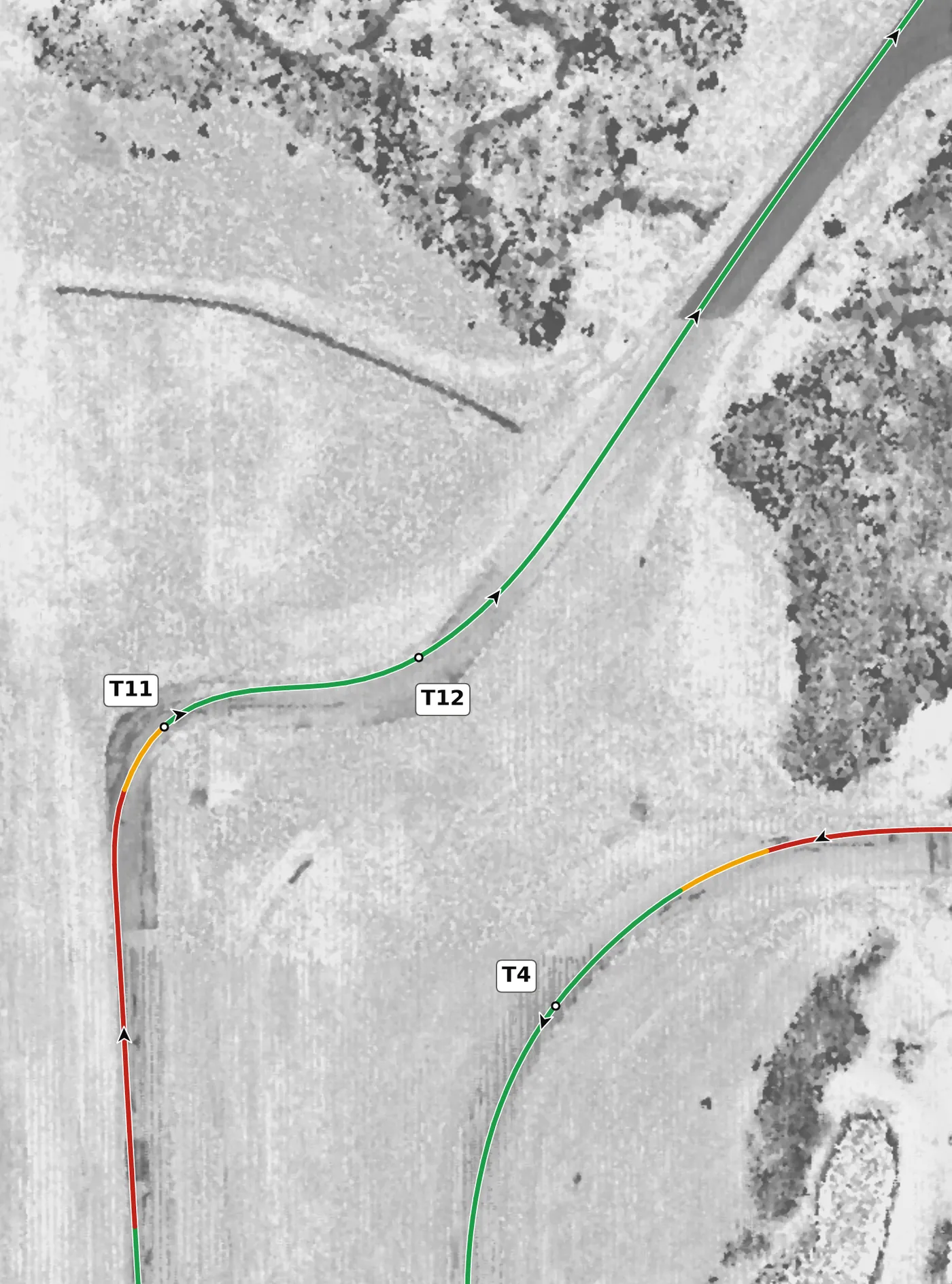 Autobahn (Full) T12 race line close-up