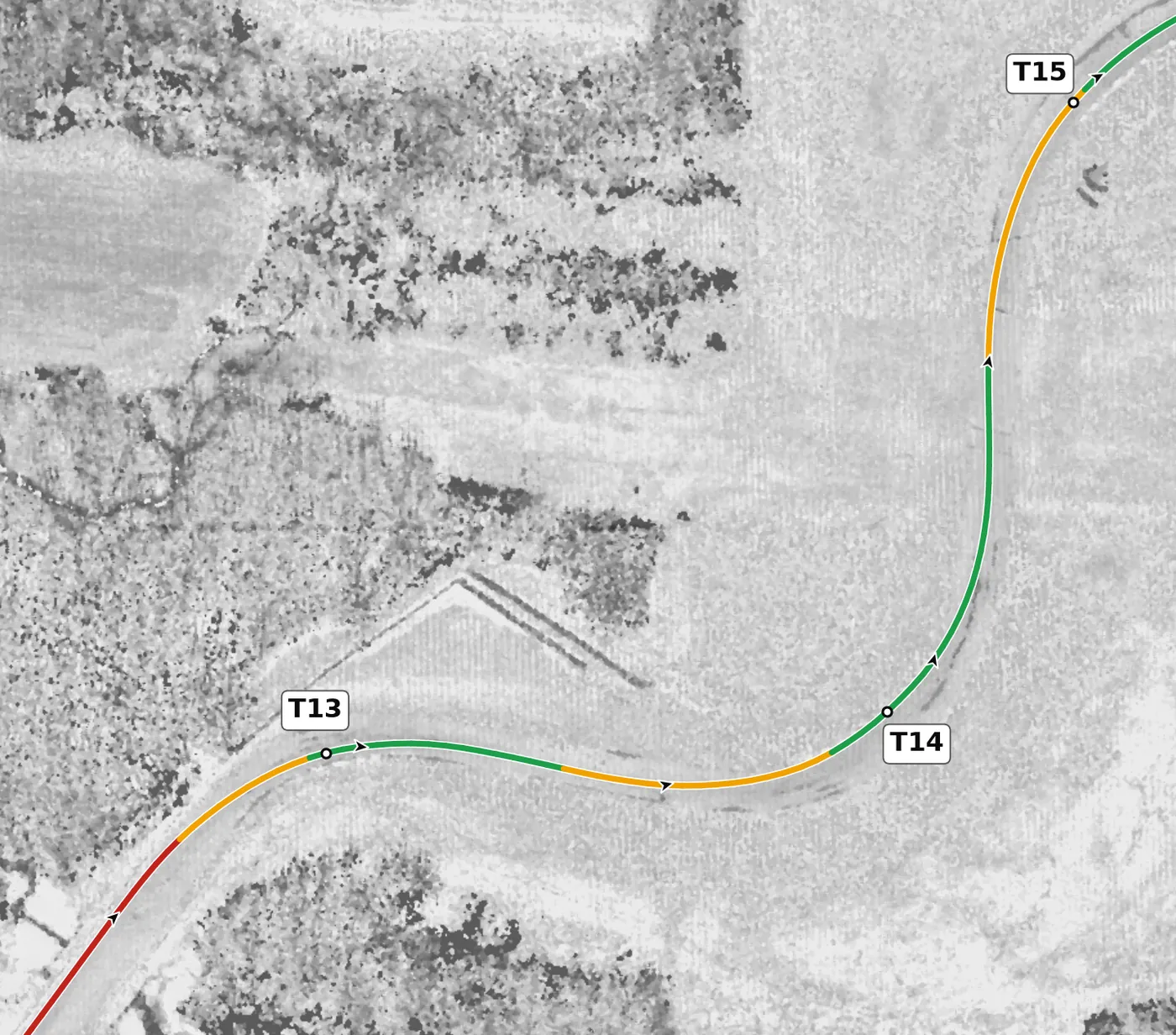 Autobahn (Full) T14 race line close-up