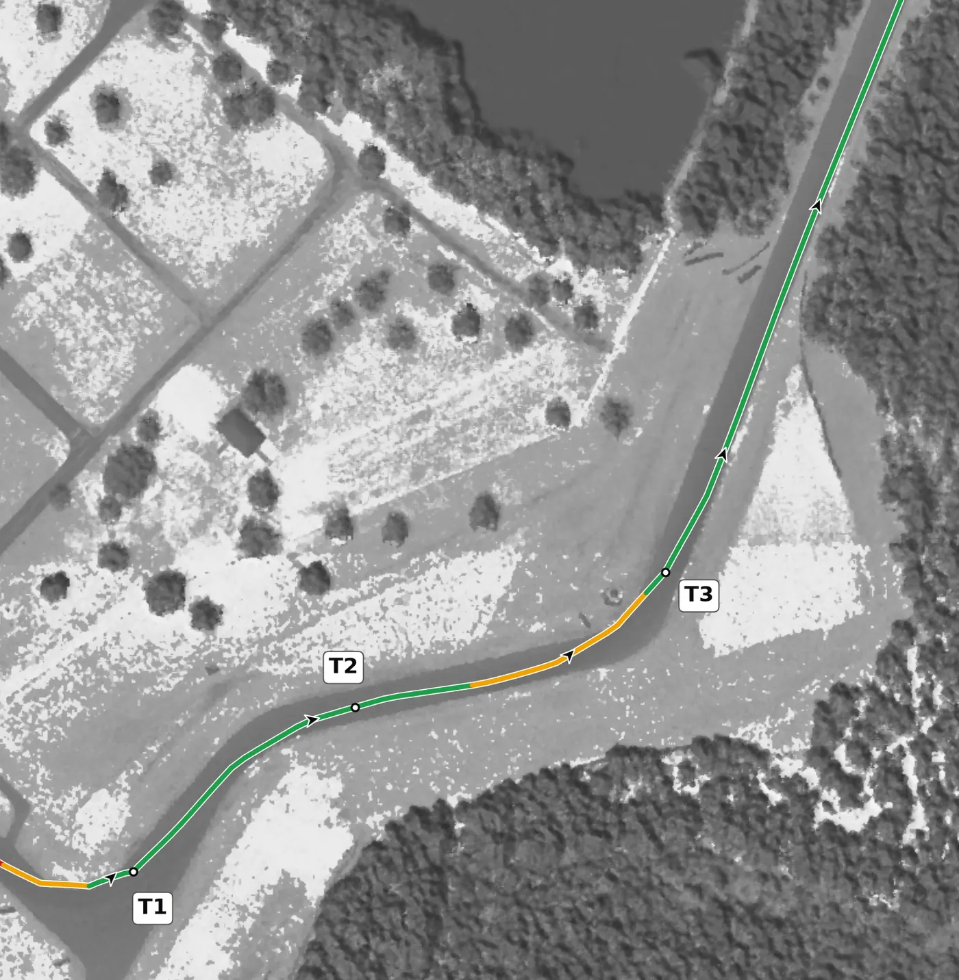 CMP T3 race line close-up