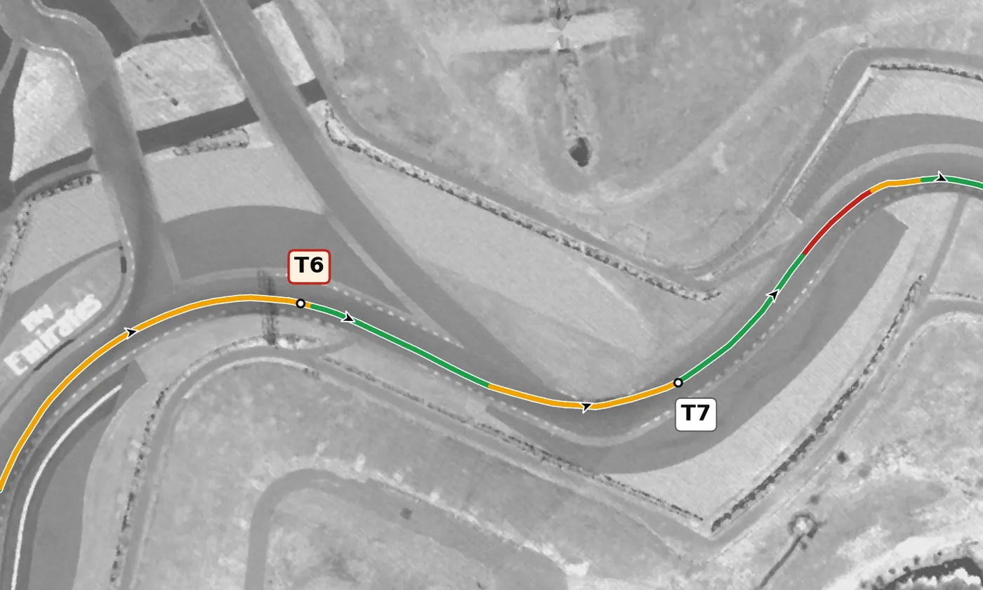 COTA T7 race line close-up