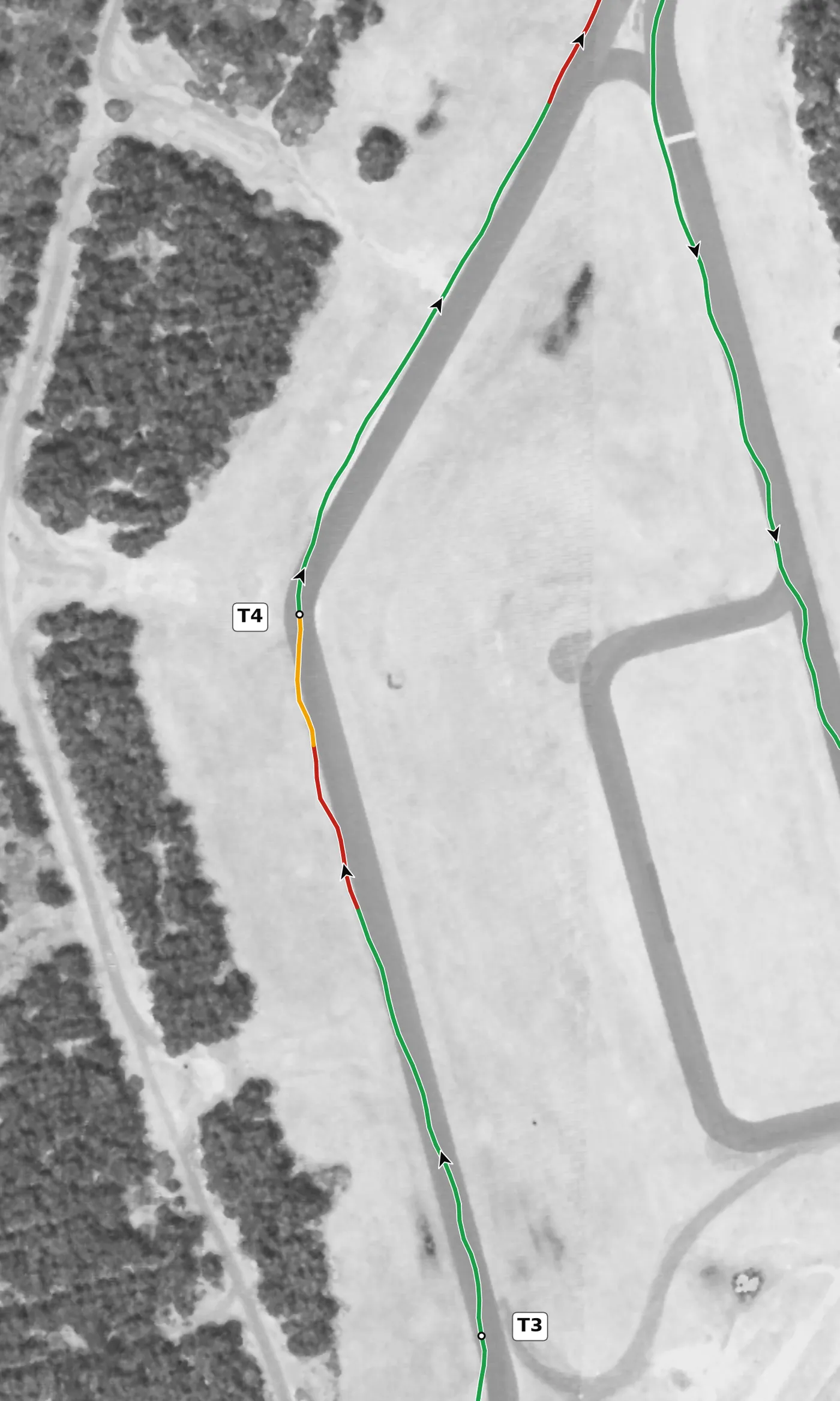 FIRM T4 race line close-up