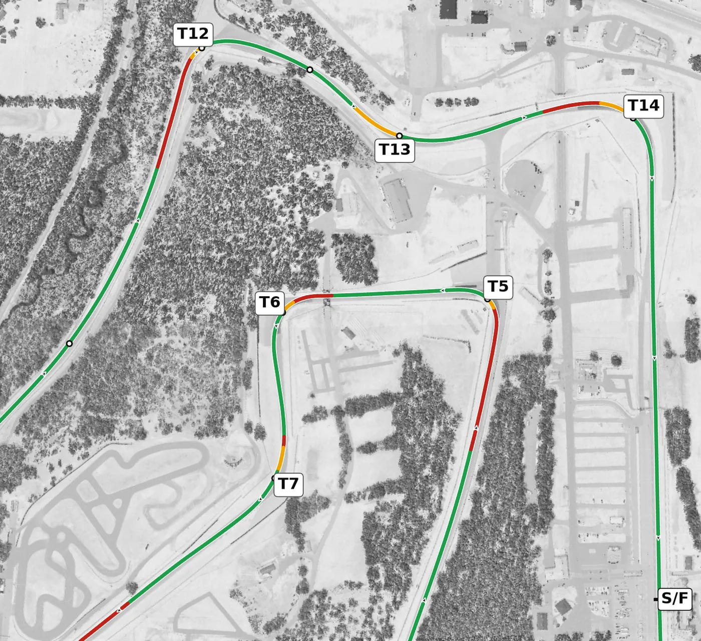 Road America race line, Sector 4: Canada Corner to T14