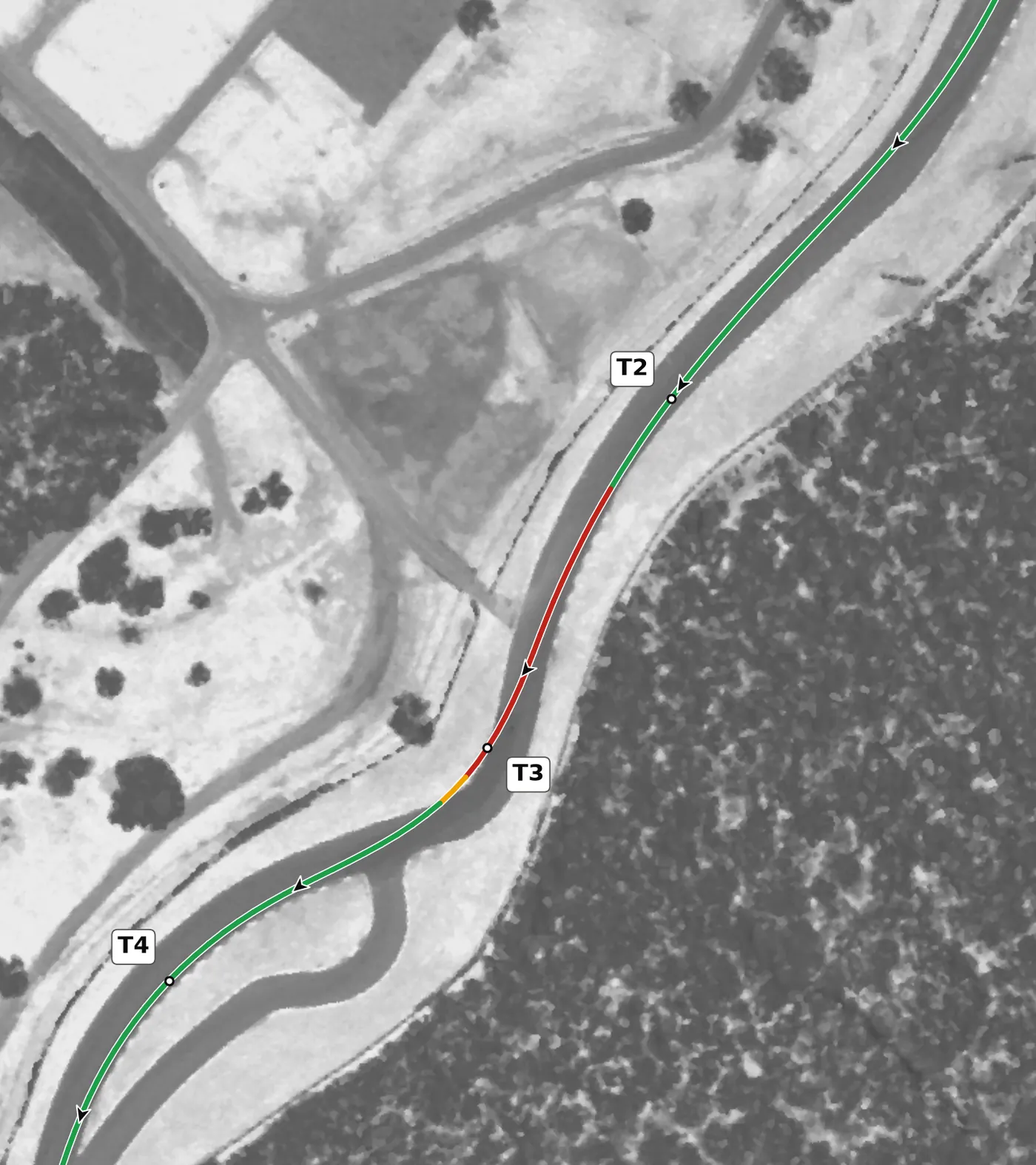 Road Atlanta T3 race line close-up