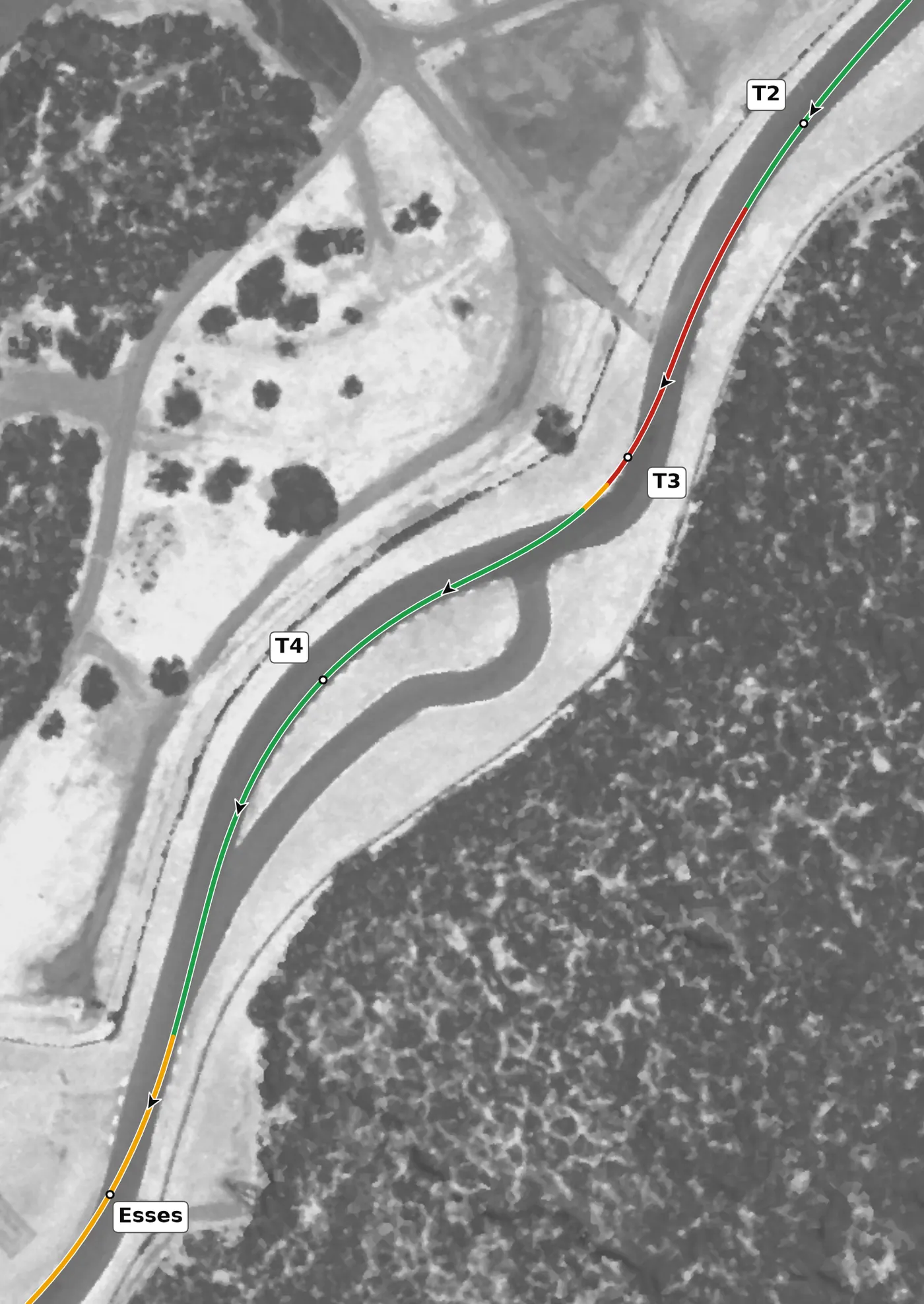 Road Atlanta T4 race line close-up
