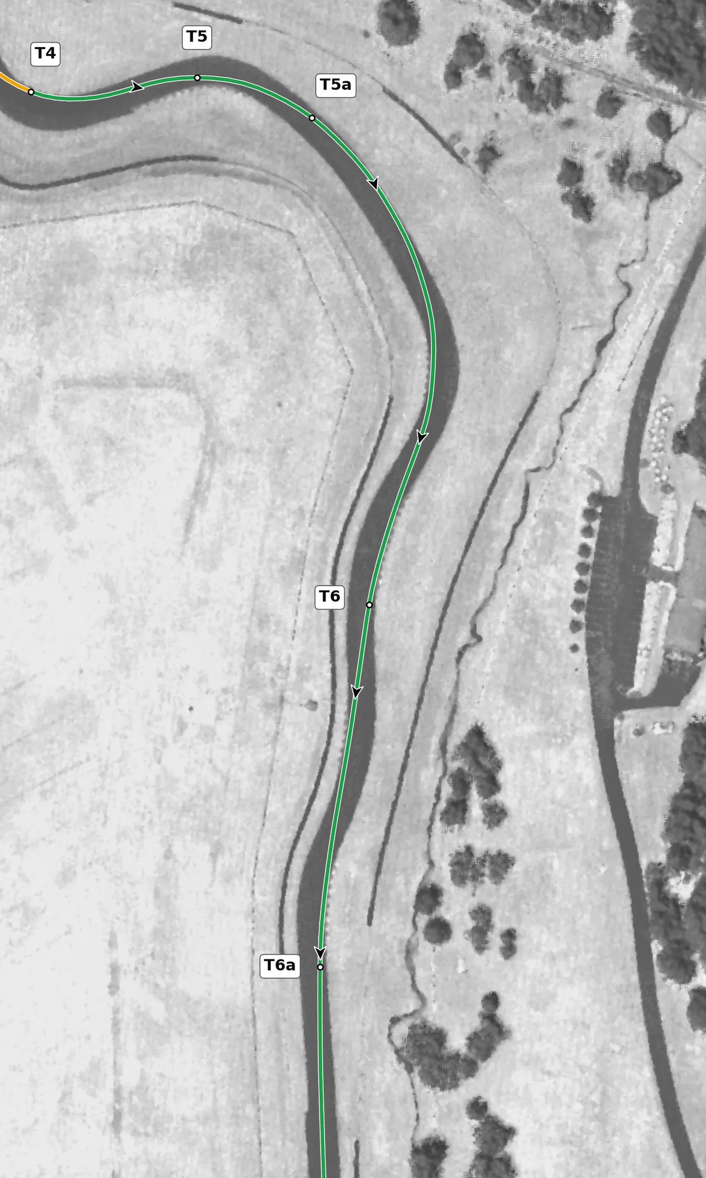 VIR North T6 race line close-up