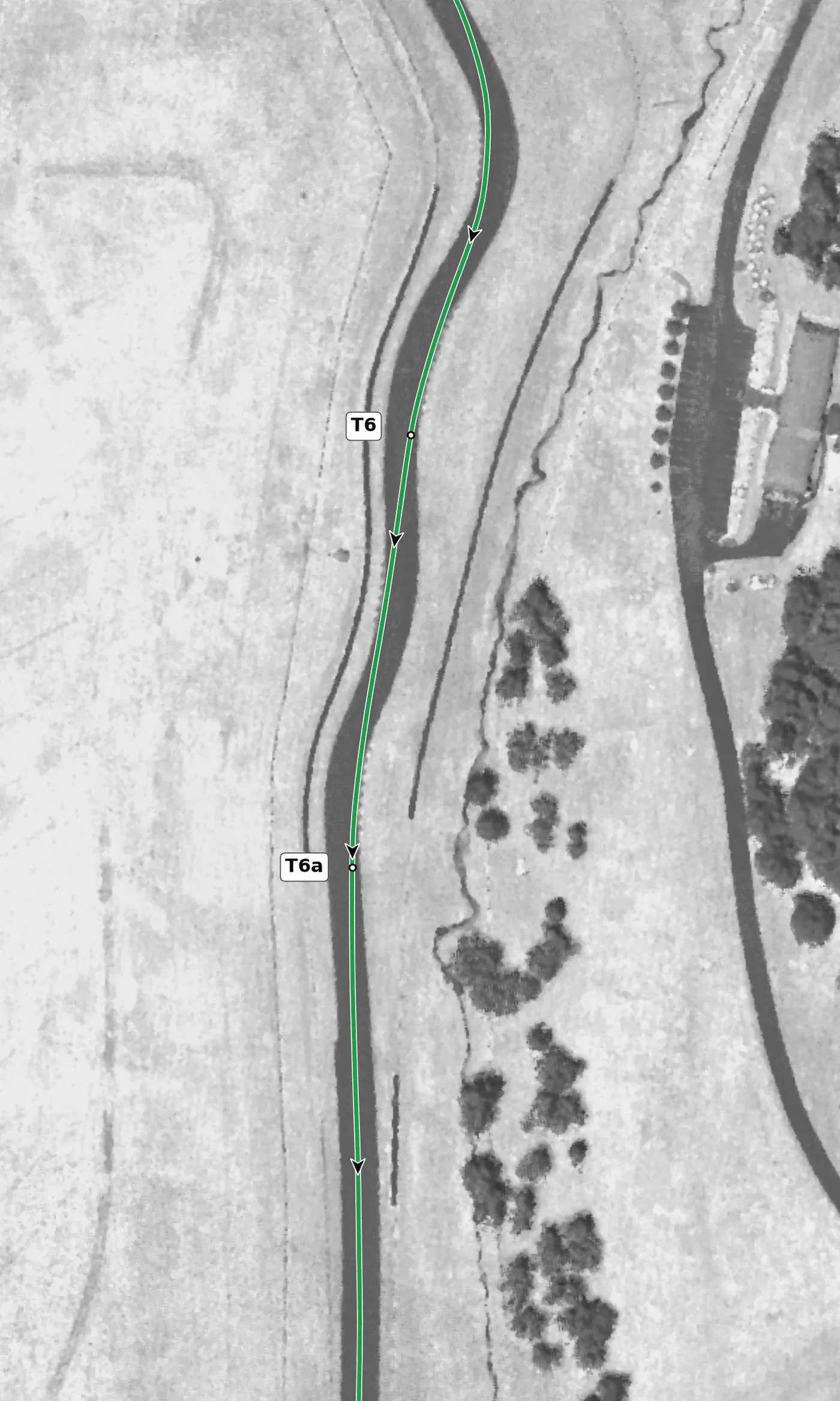 VIR North T6a race line close-up